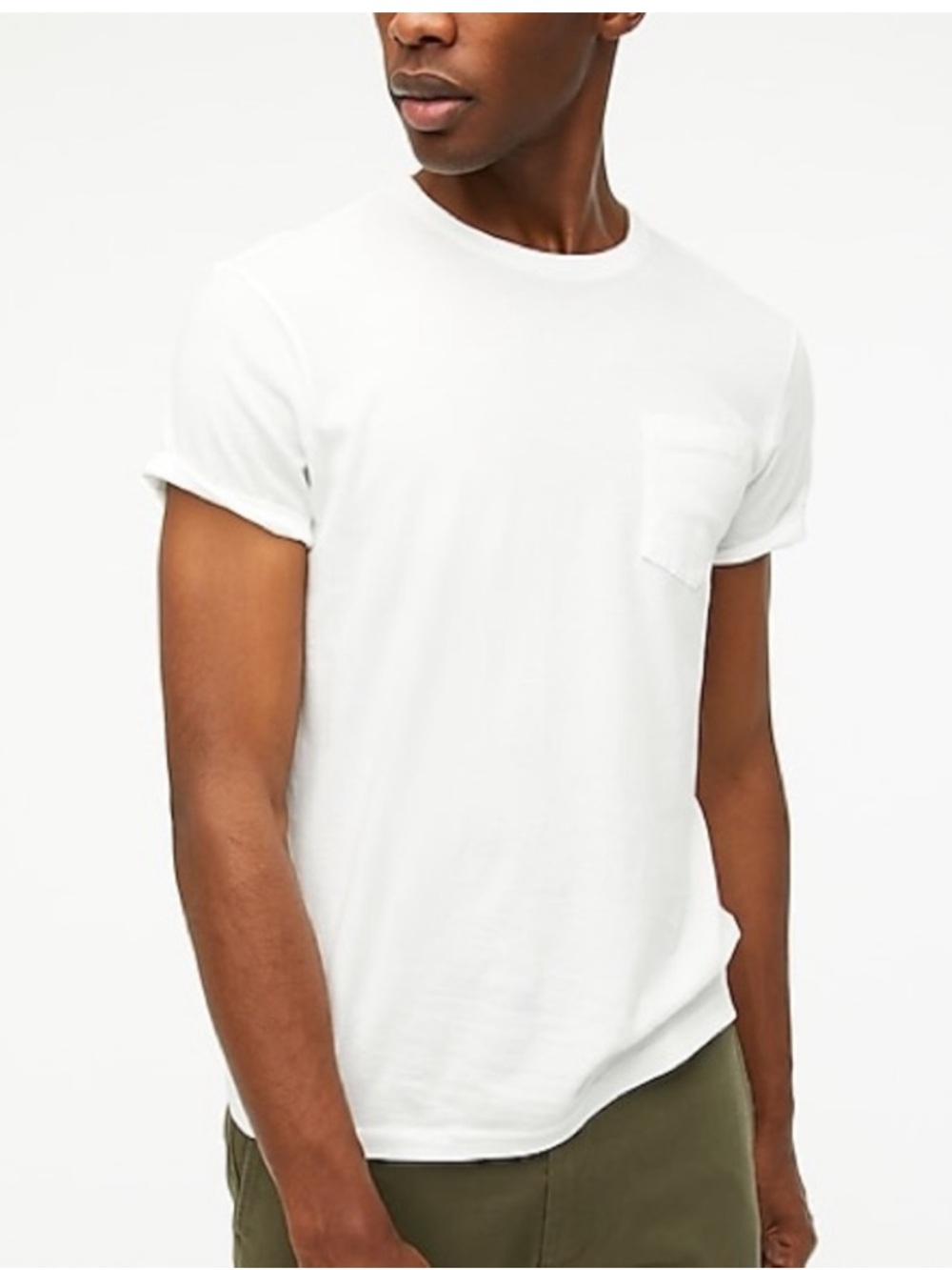 NWT J. Crew Slim Washed Jersey Pocket Tee